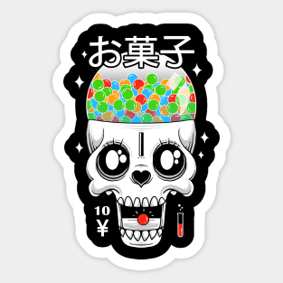 Creepy Gumball Machine Sticker